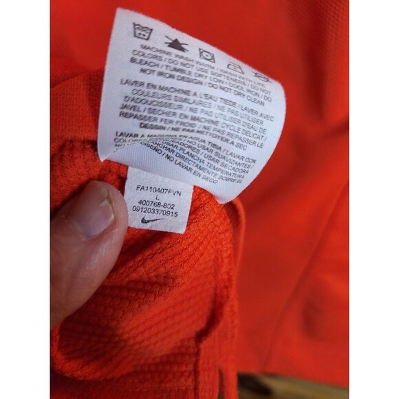 Nike Golf Mens Golf Dri-Fit Performance Shirt Orange Size Large - Picture 6 of 16